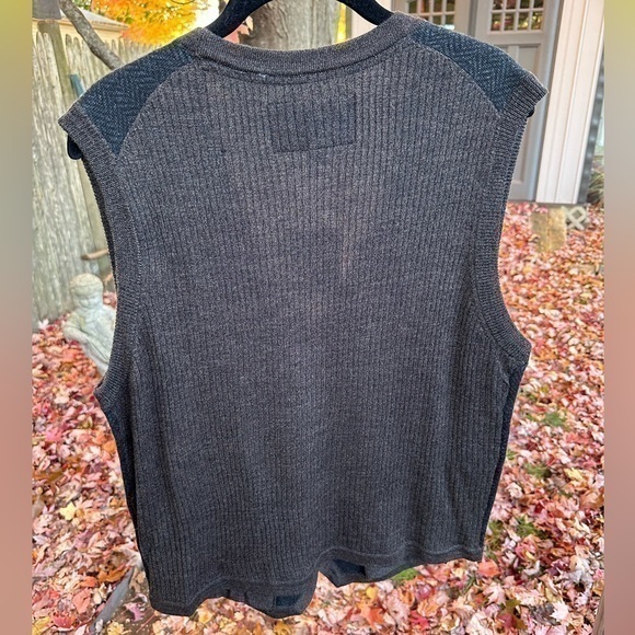 Joseph Abboud Men’s Merino Wool Black & Brown Suit Separates Vest (NWT) - Picture 3 of 7